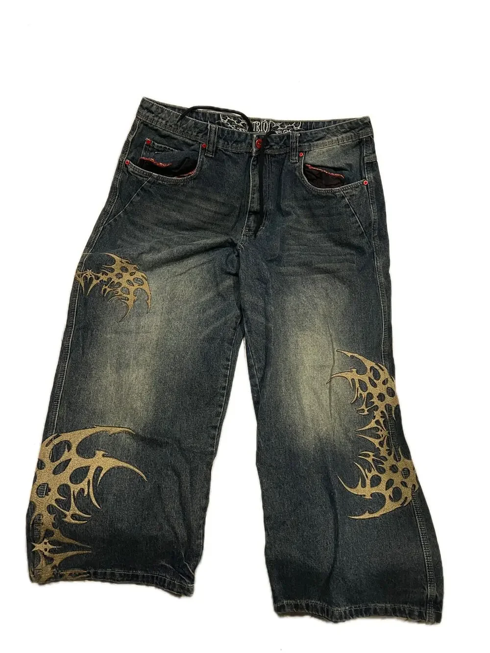 Vitriol Kids Void Respawn Ultra Wide Jeans Mens 38x30